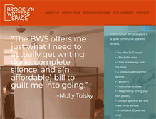 Tablet Screenshot of brooklynwriters.com